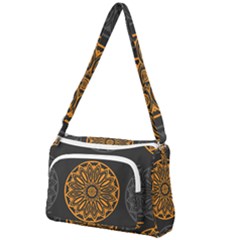 Background Design Pattern Tile Front Pocket Crossbody Bag