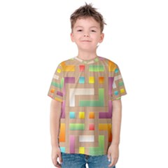 Abstract Background Colorful Kids  Cotton Tee