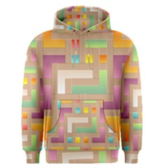 Abstract Background Colorful Men s Pullover Hoodie