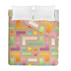 Abstract Background Colorful Duvet Cover Double Side (full/ Double Size)