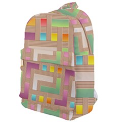 Abstract Background Colorful Classic Backpack by HermanTelo