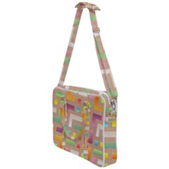 Abstract Background Colorful Cross Body Office Bag