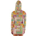 Abstract Background Colorful Long Sleeve Hooded T-shirt View2