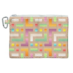 Abstract Background Colorful Canvas Cosmetic Bag (xl)