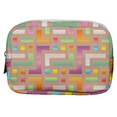 Abstract Background Colorful Make Up Pouch (small)