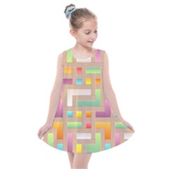 Abstract Background Colorful Kids  Summer Dress