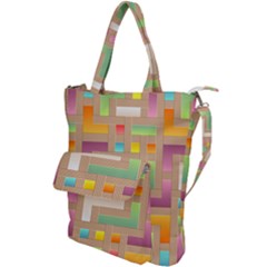 Abstract Background Colorful Shoulder Tote Bag