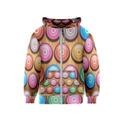 Background Colorful Abstract Brown Kids  Zipper Hoodie