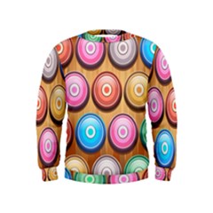 Background Colorful Abstract Brown Kids  Sweatshirt