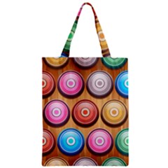 Background Colorful Abstract Brown Zipper Classic Tote Bag