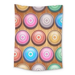 Background Colorful Abstract Brown Medium Tapestry by HermanTelo