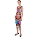 Background Colorful Abstract Brown Sleeveless Pencil Dress View2