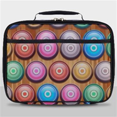 Background Colorful Abstract Brown Full Print Lunch Bag