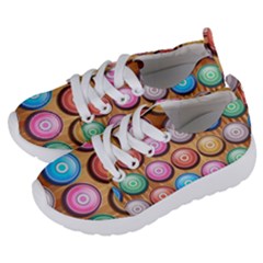 Background Colorful Abstract Brown Kids  Lightweight Sports Shoes by HermanTelo