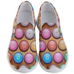 Background Colorful Abstract Brown Men s Lightweight Slip Ons by HermanTelo