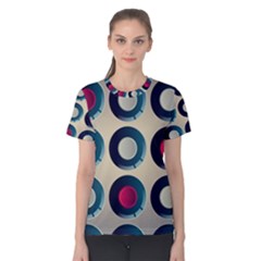 Background Colorful Abstract Women s Cotton Tee