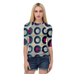 Background Colorful Abstract Quarter Sleeve Raglan Tee