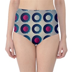 Background Colorful Abstract Classic High-waist Bikini Bottoms