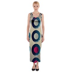 Background Colorful Abstract Fitted Maxi Dress by HermanTelo