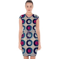 Background Colorful Abstract Capsleeve Drawstring Dress  by HermanTelo