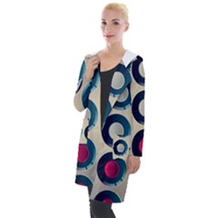 Background Colorful Abstract Hooded Pocket Cardigan by HermanTelo