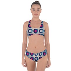 Background Colorful Abstract Criss Cross Bikini Set