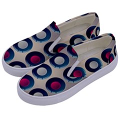 Background Colorful Abstract Kids  Canvas Slip Ons