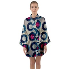 Background Colorful Abstract Long Sleeve Kimono Robe