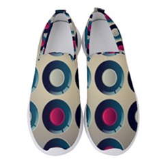 Background Colorful Abstract Women s Slip On Sneakers by HermanTelo