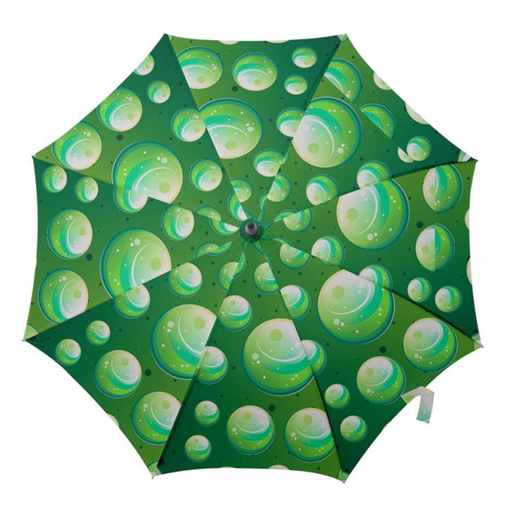 Background Colorful Abstract Circle Hook Handle Umbrellas (Large)