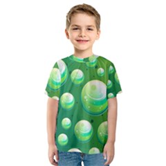 Background Colorful Abstract Circle Kids  Sport Mesh Tee