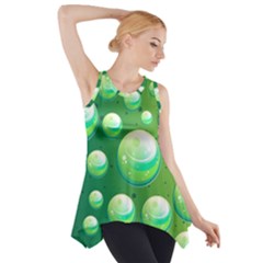 Background Colorful Abstract Circle Side Drop Tank Tunic