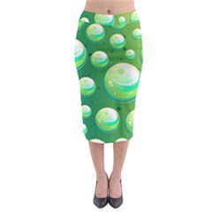 Background Colorful Abstract Circle Midi Pencil Skirt