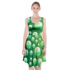 Background Colorful Abstract Circle Racerback Midi Dress