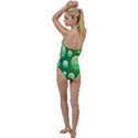 Background Colorful Abstract Circle Go with the Flow One Piece Swimsuit View2