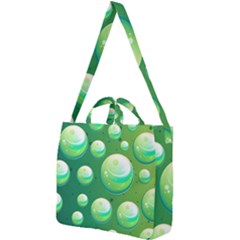 Background Colorful Abstract Circle Square Shoulder Tote Bag