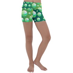 Background Colorful Abstract Circle Kids  Lightweight Velour Yoga Shorts