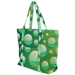 Background Colorful Abstract Circle Zip Up Canvas Bag