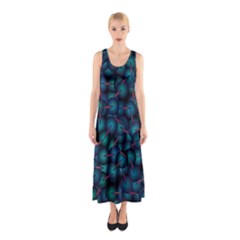 Background Abstract Textile Design Sleeveless Maxi Dress