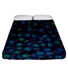 Background Abstract Textile Design Fitted Sheet (california King Size)