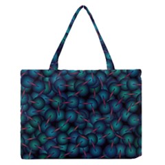 Background Abstract Textile Design Zipper Medium Tote Bag