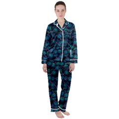 Background Abstract Textile Design Satin Long Sleeve Pyjamas Set by HermanTelo