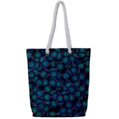 Background Abstract Textile Design Full Print Rope Handle Tote (small) by HermanTelo