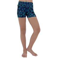 Background Abstract Textile Design Kids  Lightweight Velour Yoga Shorts