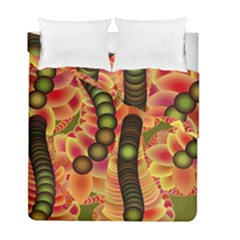 Abstract Background Digital Green Duvet Cover Double Side (full/ Double Size)