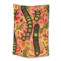 Abstract Background Digital Green Small Tapestry