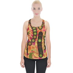 Abstract Background Digital Green Piece Up Tank Top by HermanTelo