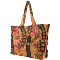 Abstract Background Digital Green Simple Shoulder Bag