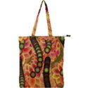 Abstract Background Digital Green Double Zip Up Tote Bag View1