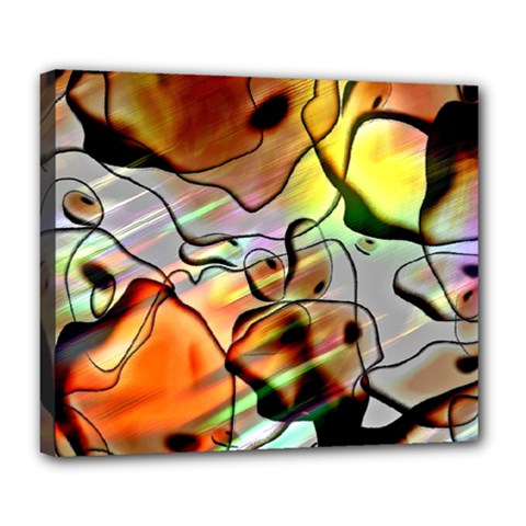 Abstract Transparent Drawing Deluxe Canvas 24  X 20  (stretched)